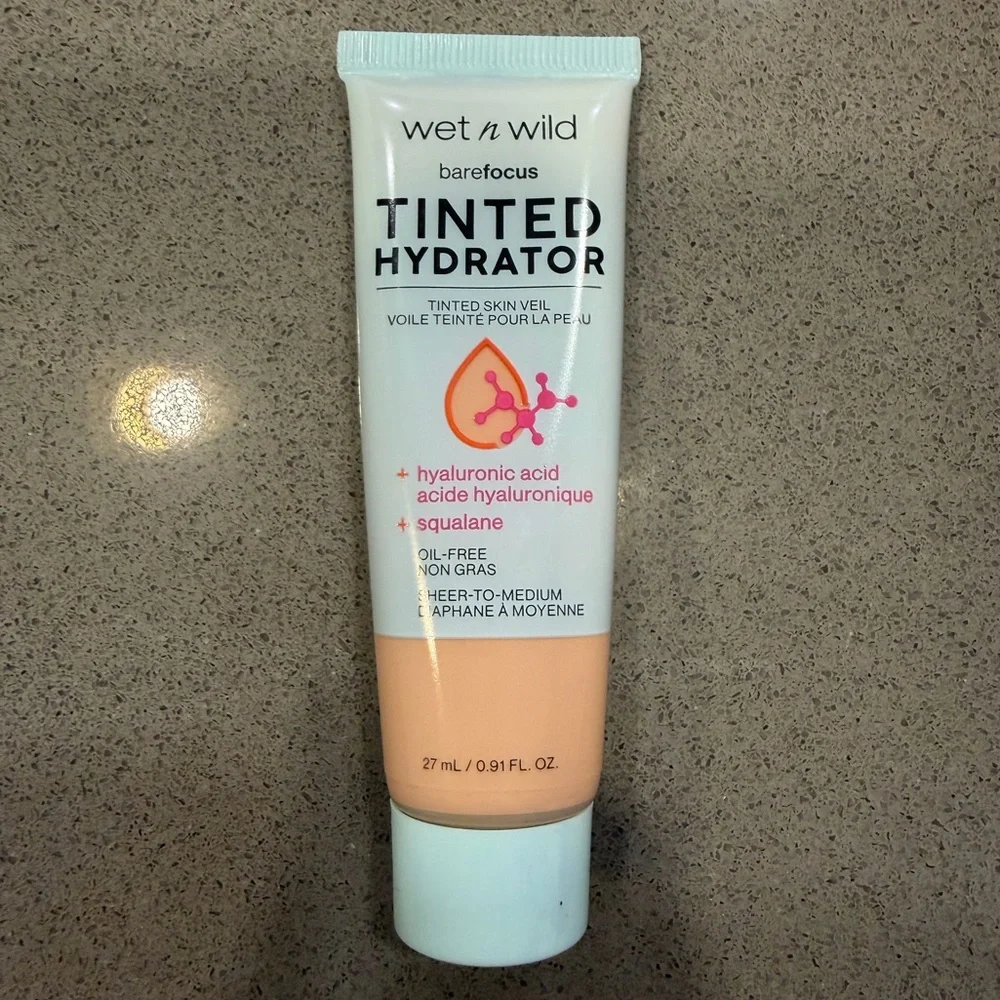 Wet n Wild BareFocus Tinted Hydrator 0.91oz Hyaluronic Acid Oil-Free NWT